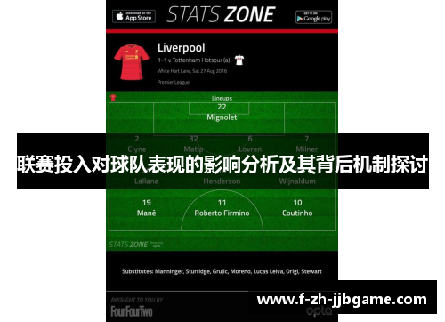 联赛投入对球队表现的影响分析及其背后机制探讨 联赛投入对球队表现的影响分析及其背后机制探讨
